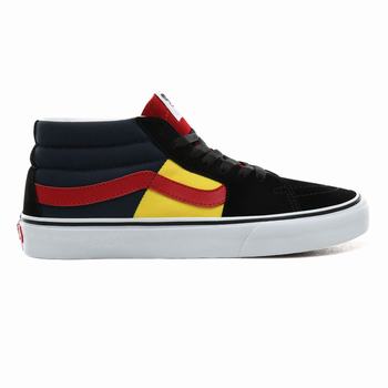 Férfi Vans OTW Rally Sk8-Mid Magasszárú Cipő VA3075186 Fekete/Fehér